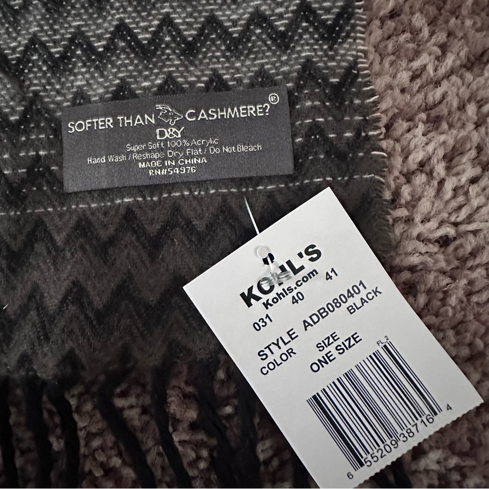 Cashmere Fringe Scarf - Picture 3 of 3